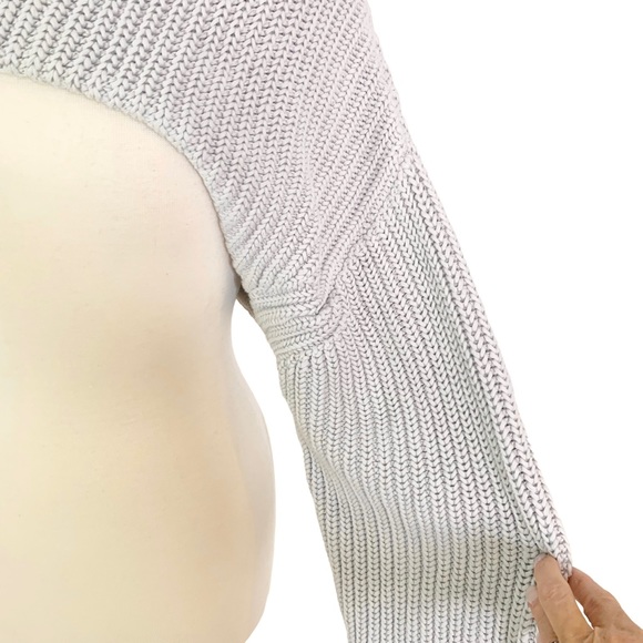 RtA Shrug Turtleneck Sweater Jady Gray L - Picture 11 of 13